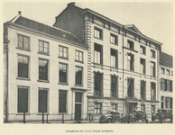 716275 Gezicht op de voorgevel van het schoolgebouw van de Utrechtse Bijzondere Hogere Burgerschool met 5-jarige cursus ...